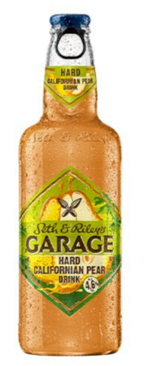 Alkoholiskā dzēriena "Garage Hard Californian Pear" pudele alk. 4.6% tilp