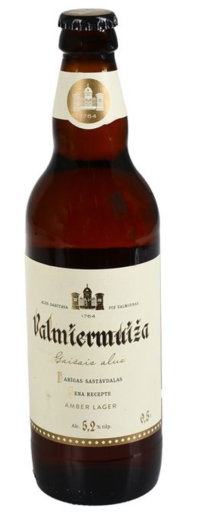 Alkoholiskā dzēriena "Valmiermuiža" pudele 500ml alk. 5,2% tilp.